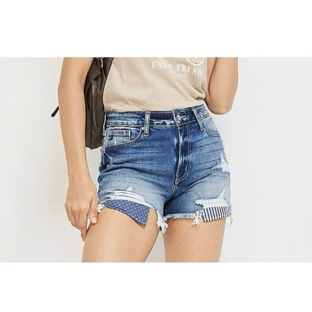 kancan americana pocket high rise short